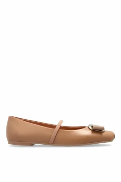 FERRAGAMO beżowy Baleriny `Zina`