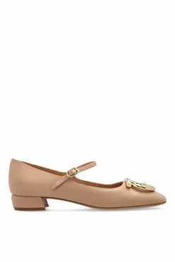 FERRAGAMO beżowy Buty na obcasie `Marry`