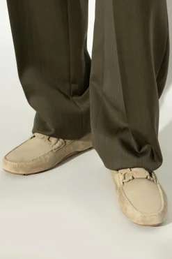 FERRAGAMO beżowy Skórzane buty `Byte`