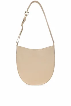 FERRAGAMO beżowy Torba na ramię `Noth-South Hobo Medium`