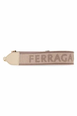 FERRAGAMO beżowy Torba na ramię `Noth-South Hobo Medium`