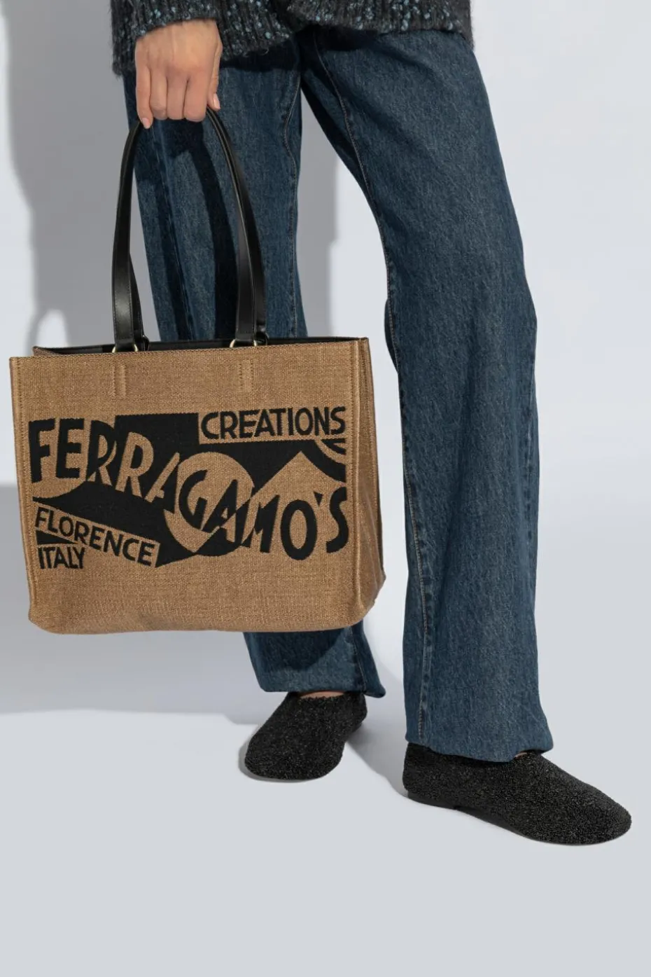 FERRAGAMO beżowy Torba typu `shopper`