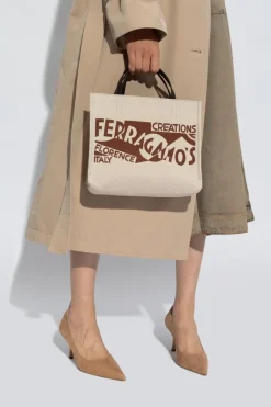 FERRAGAMO beżowy Torba typu `shopper`
