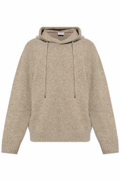 FERRAGAMO beżowy Wełniany sweter