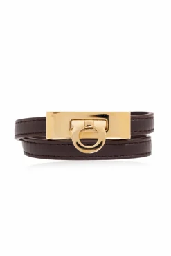 FERRAGAMO BORDO Skórzana bransoleta