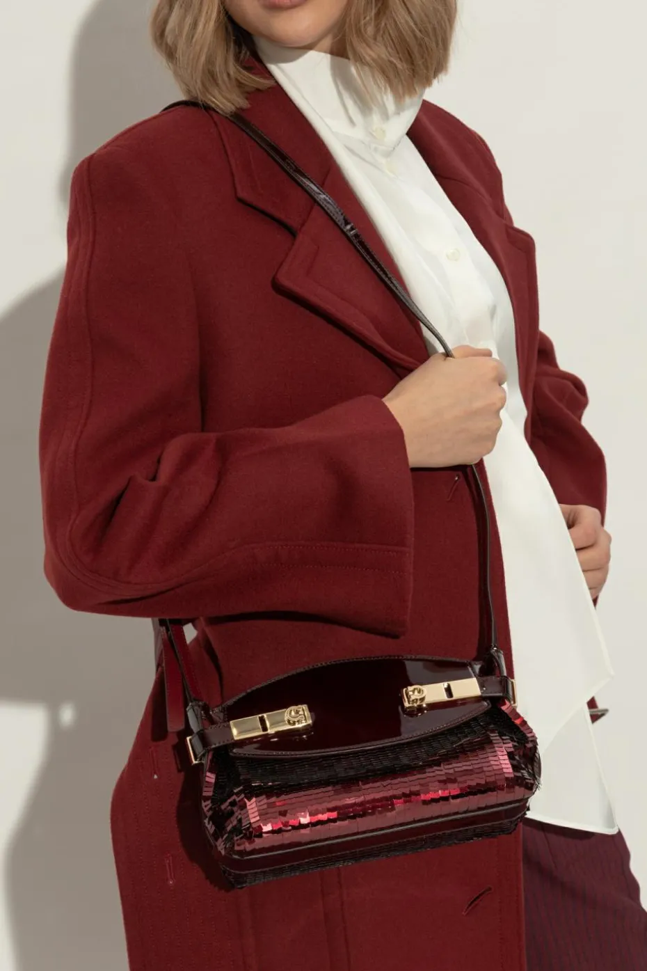 FERRAGAMO BORDO Torba na ramię `Hug`