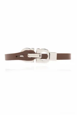 FERRAGAMO BRĄZOWY Bransoleta z logo