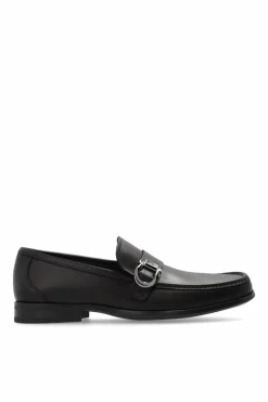 FERRAGAMO BRĄZOWY Buty `Caspian` typu `loafers`