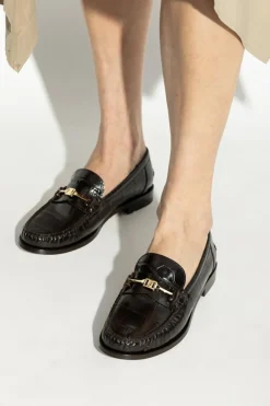 FERRAGAMO BRĄZOWY Buty `Harry` typu `loafers`