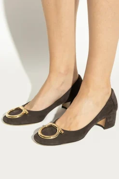 FERRAGAMO BRĄZOWY Buty na obcasie `Mara`