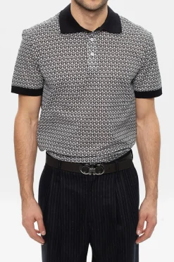 FERRAGAMO BRĄZOWY Dwustronny pasek