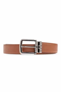 FERRAGAMO BRĄZOWY Dwustronny pasek