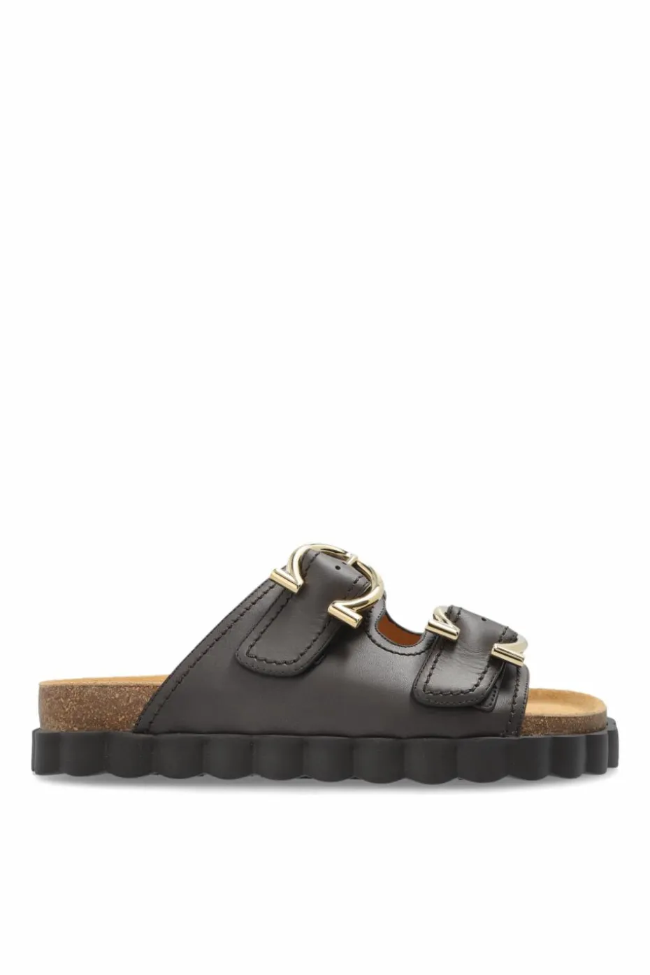 FERRAGAMO BRĄZOWY Klapki `Kapalua`
