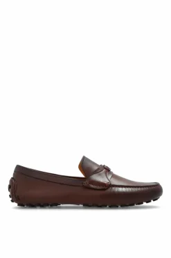 FERRAGAMO BRĄZOWY Mokasyny ‘Florin’