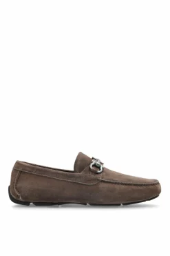 FERRAGAMO BRĄZOWY Mokasyny `Parigi New`