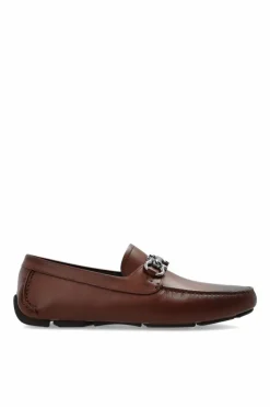 FERRAGAMO BRĄZOWY Mokasyny `Parigi New`