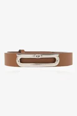 FERRAGAMO BRĄZOWY Skórzana bransoleta