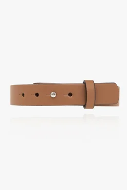 FERRAGAMO BRĄZOWY Skórzana bransoleta