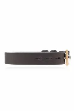 FERRAGAMO BRĄZOWY Skórzana bransoleta