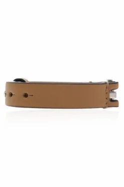 FERRAGAMO BRĄZOWY Skórzana bransoleta