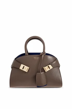 FERRAGAMO BRĄZOWY Torba do ręki `Hug Mini`