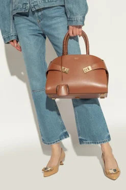 FERRAGAMO BRĄZOWY Torba na ramię `Hug S`