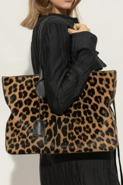 FERRAGAMO BRĄZOWY Torba `Star Medium` typu `shopper`
