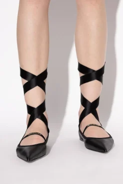 FERRAGAMO CZARNY Baleriny `Carice`