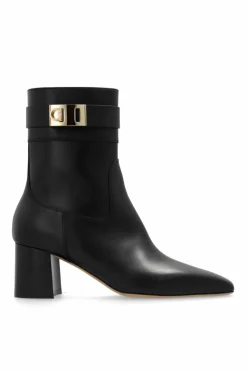 FERRAGAMO CZARNY Botki ‘Rol’