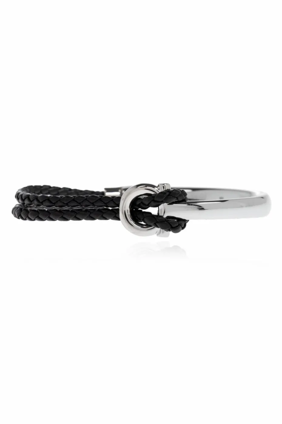FERRAGAMO CZARNY Bransoleta z logo