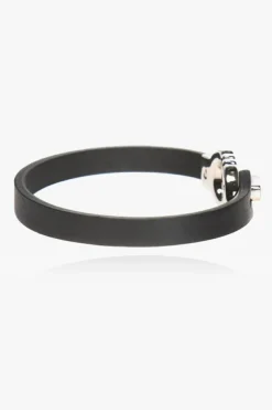 FERRAGAMO CZARNY Bransoleta z logo