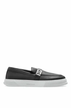 FERRAGAMO CZARNY Buty `Brad`