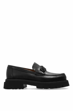 FERRAGAMO CZARNY Buty ‘Florian’ typu ‘loafers’