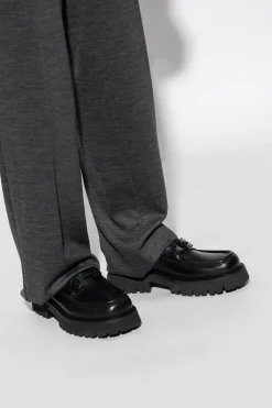FERRAGAMO CZARNY Buty ‘Florian’ typu ‘loafers’