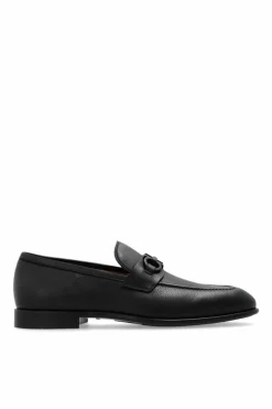 FERRAGAMO CZARNY Buty `Foster` typu `loafers`