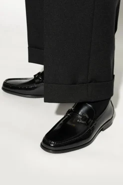 FERRAGAMO CZARNY Buty `Grandioso` typu `loafers`
