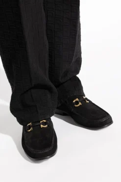 FERRAGAMO CZARNY Buty typu `loafers`