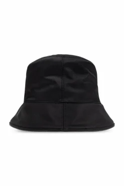 FERRAGAMO CZARNY Czapka typu `bucket`