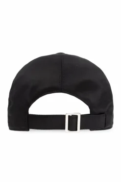 FERRAGAMO CZARNY Czapka z daszkiem z logo