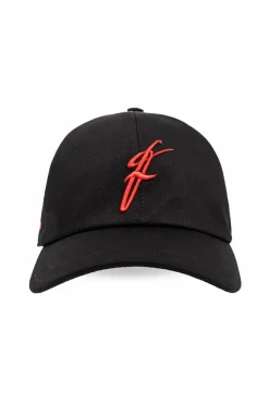 FERRAGAMO CZARNY Czapka z daszkiem