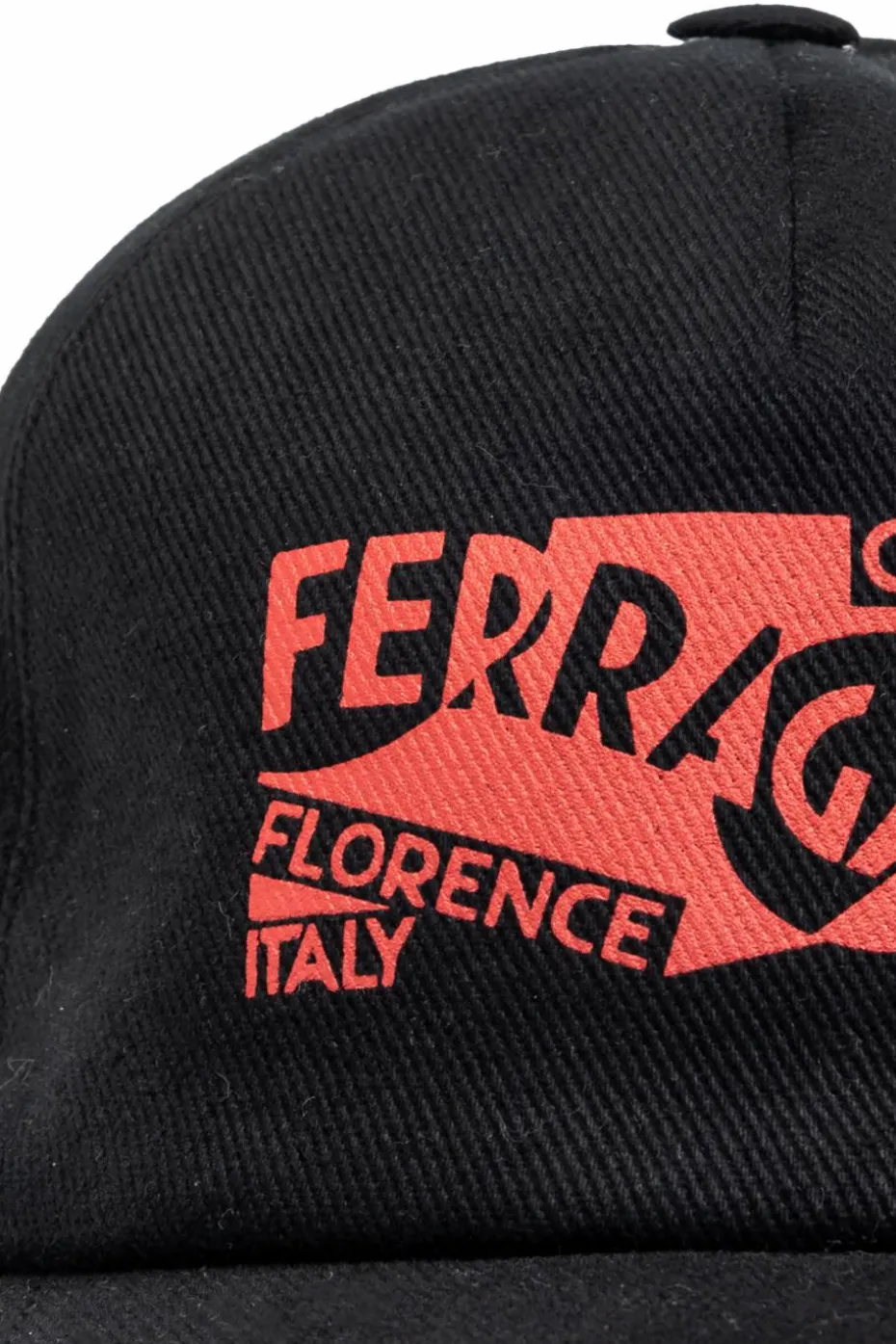 FERRAGAMO CZARNY Czapka z daszkiem