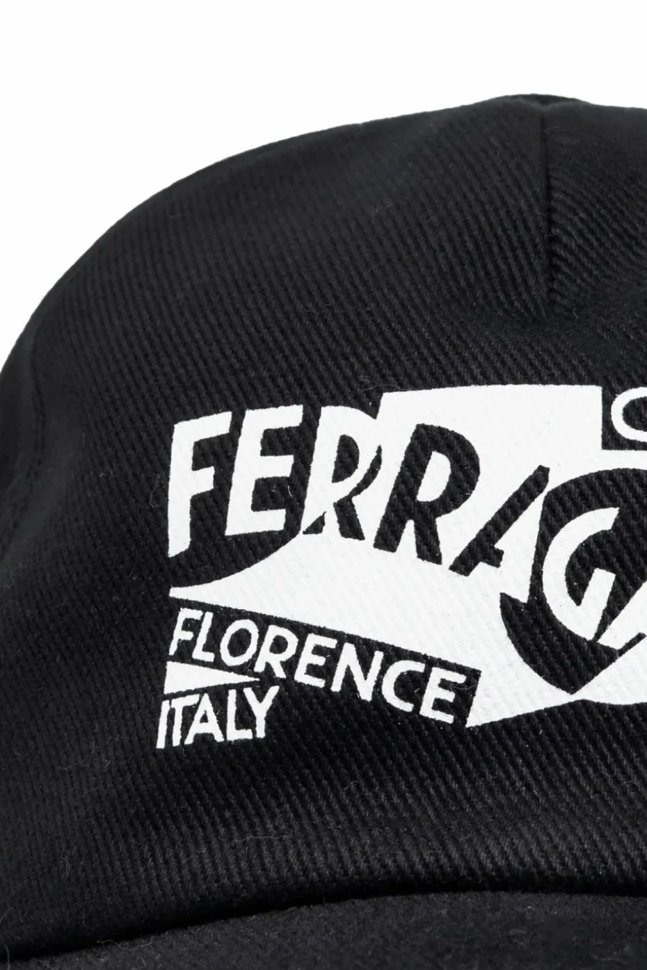 FERRAGAMO CZARNY Czapka z daszkiem