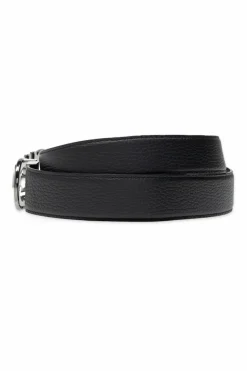 FERRAGAMO CZARNY Dwustronny pasek z logo