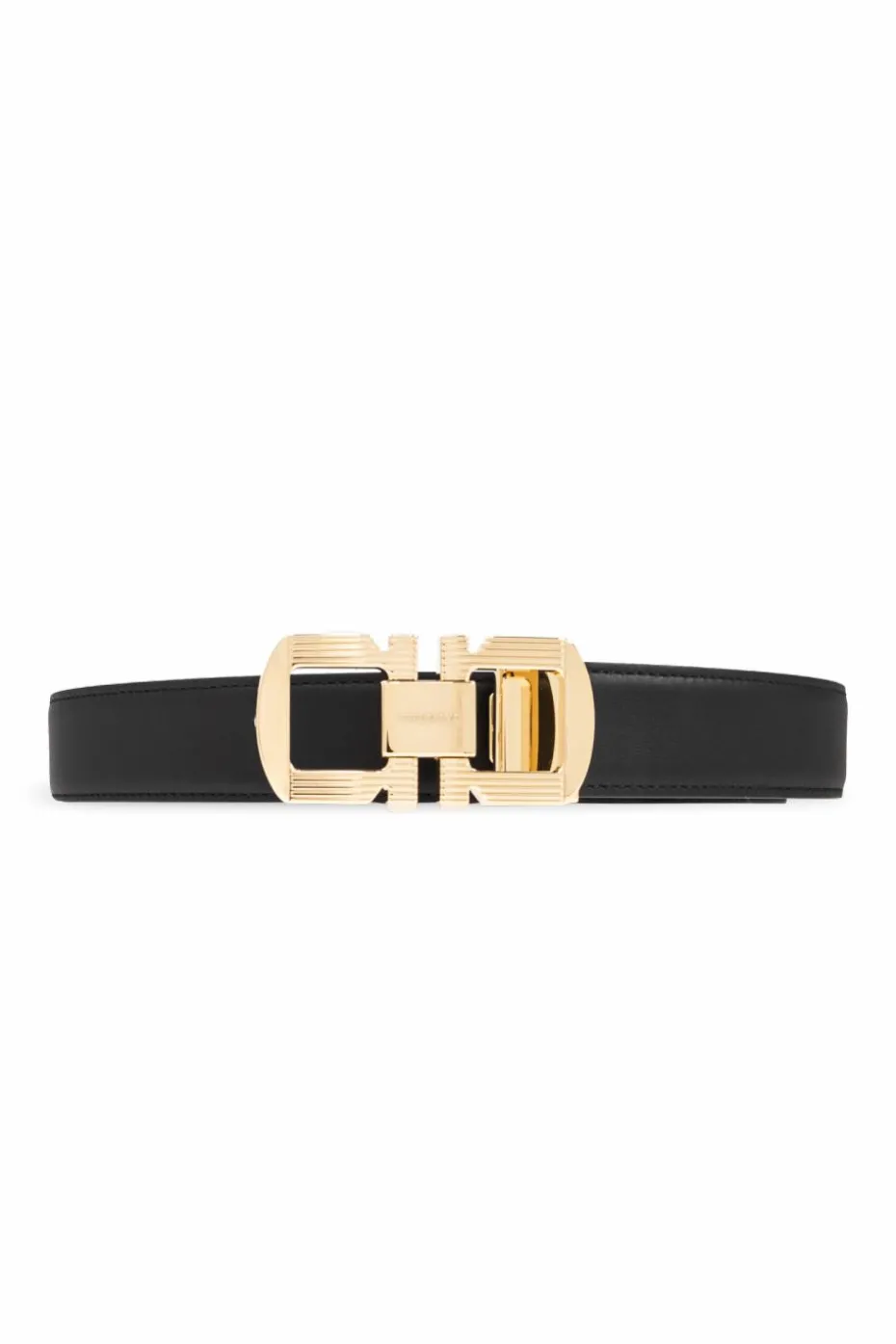 FERRAGAMO CZARNY Dwustronny pasek