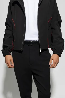 FERRAGAMO CZARNY Dwustronny pasek