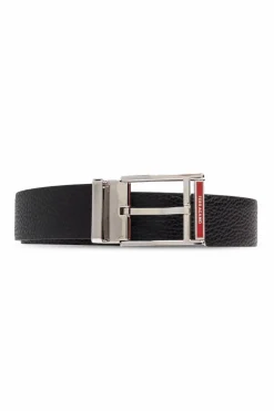 FERRAGAMO CZARNY Dwustronny pasek