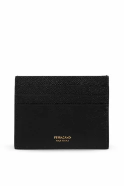 FERRAGAMO CZARNY Etui na karty