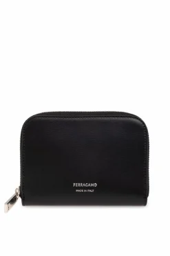 FERRAGAMO CZARNY Etui na karty