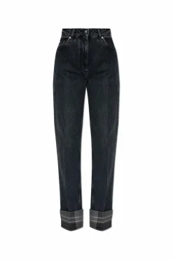 FERRAGAMO CZARNY Jeansy z prostymi nogawkami