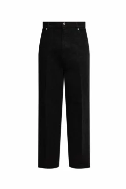 FERRAGAMO CZARNY Jeansy z monogramem